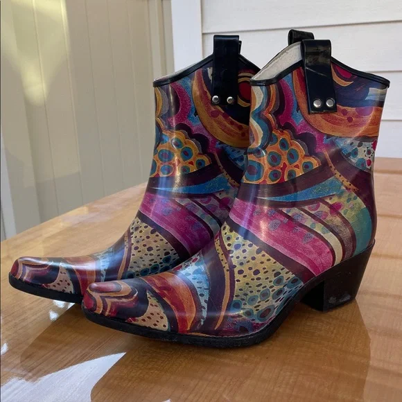 Nomad Yippy Rubber Rain Boots Womens Size 8 - Picture 4 of 12